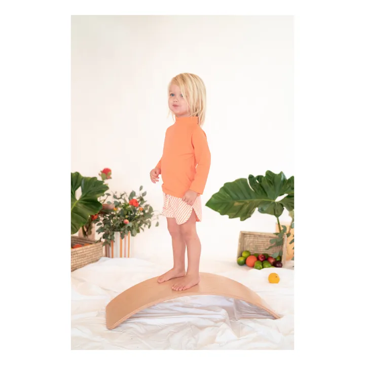 Ina Swim Short de Bain Mesa Rayé | Corail