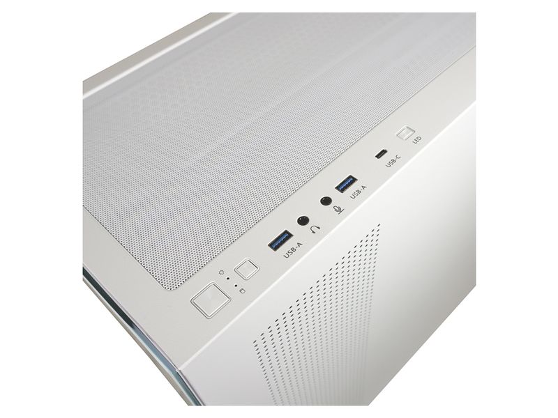LC-Power PC-Gehäuse LC-715W-ON Weiss Mid-Tower Gehäuse mit ARGB-Beleuchtung