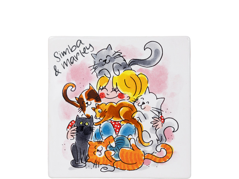 Tegel 13cm Dier Cats