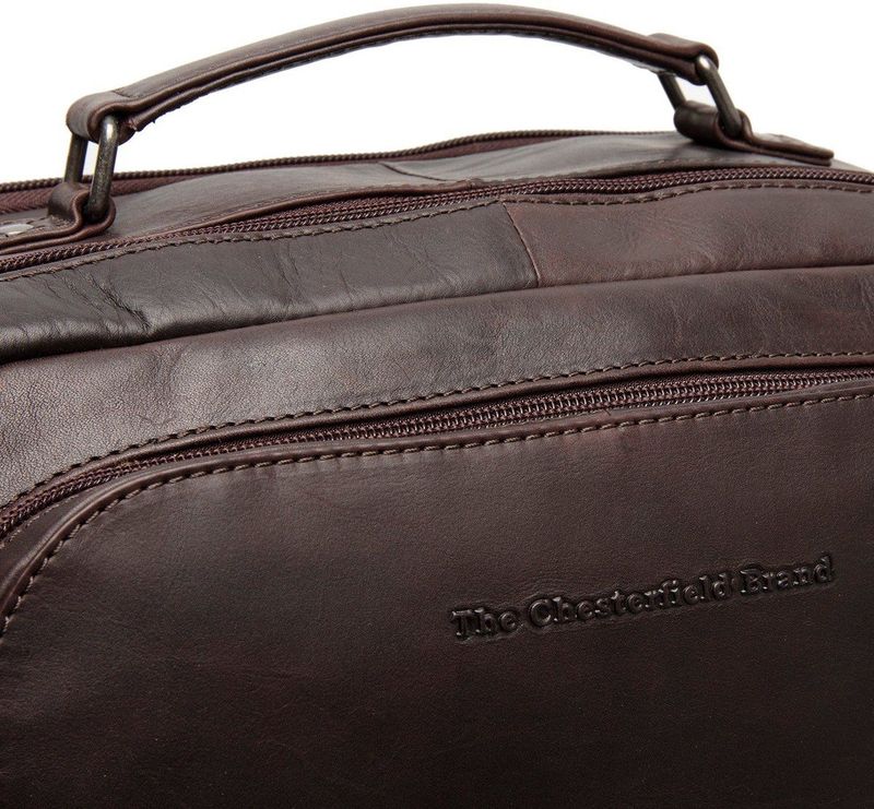 The Chesterfield Brand - Lennox - Leren Rugzak - Bruin - Ruime Indeling