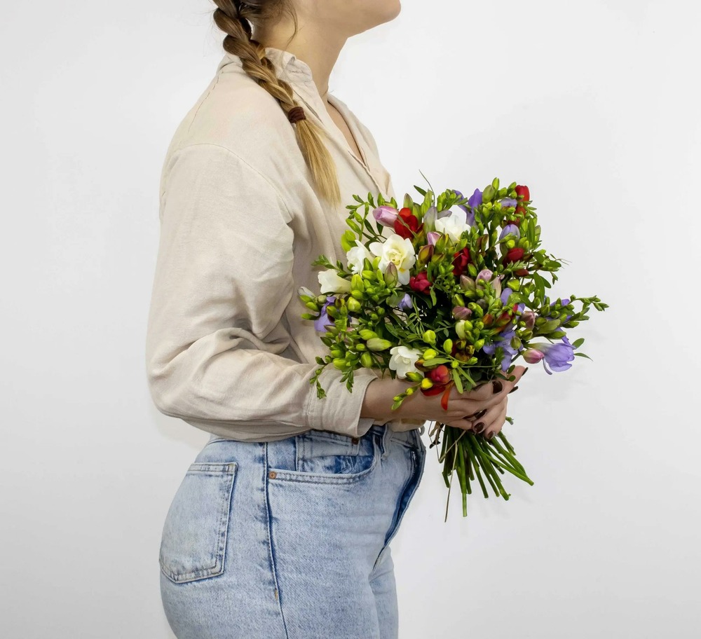 Bouquet de fleurs - Brassée de freesias