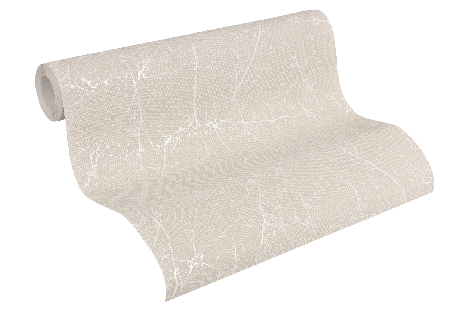 Vliestapete ELEGANCE 3 - beige-weiß - 10 Meter