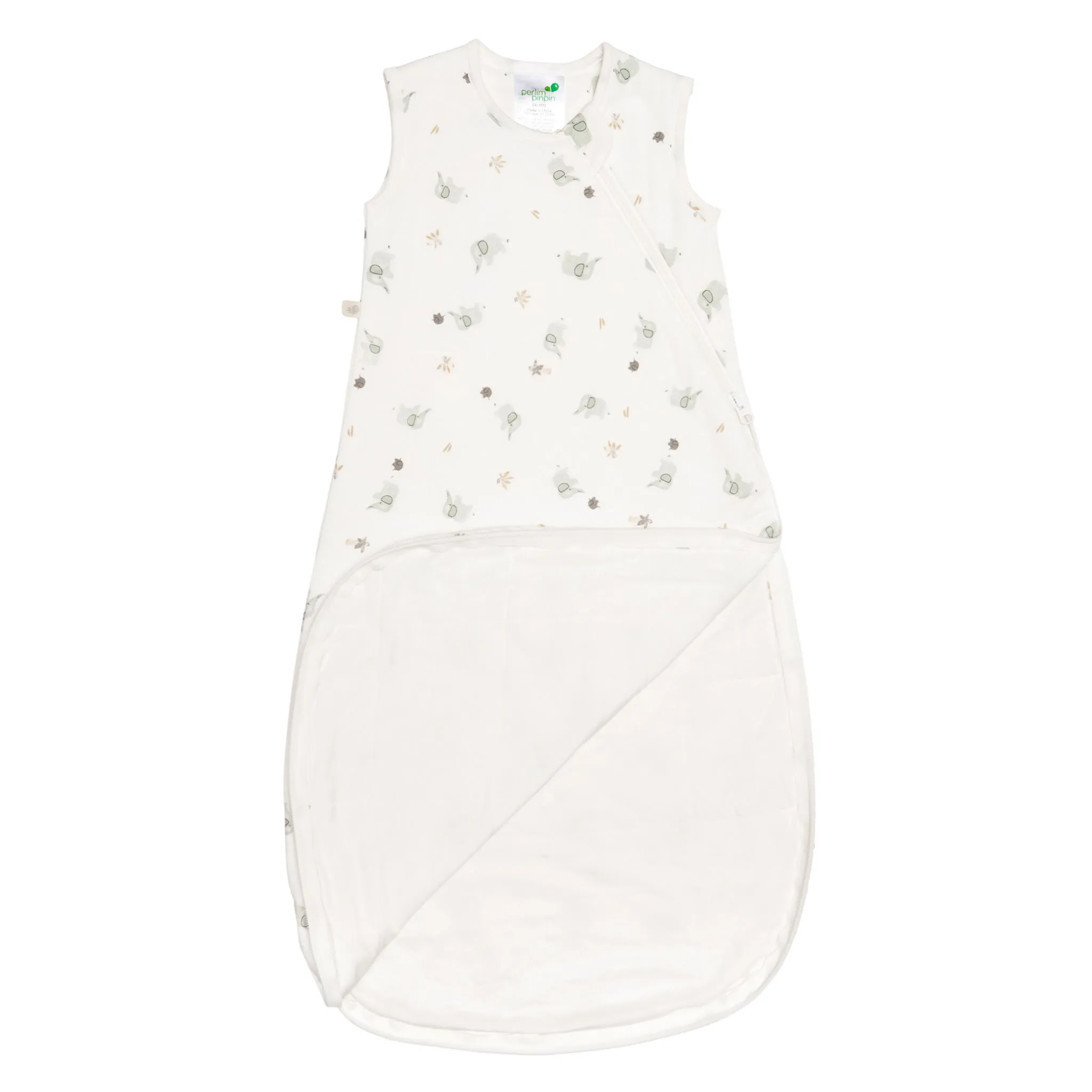 Perlimpinpin Sac de Nuit Bambou 0-36mois - Éléphants