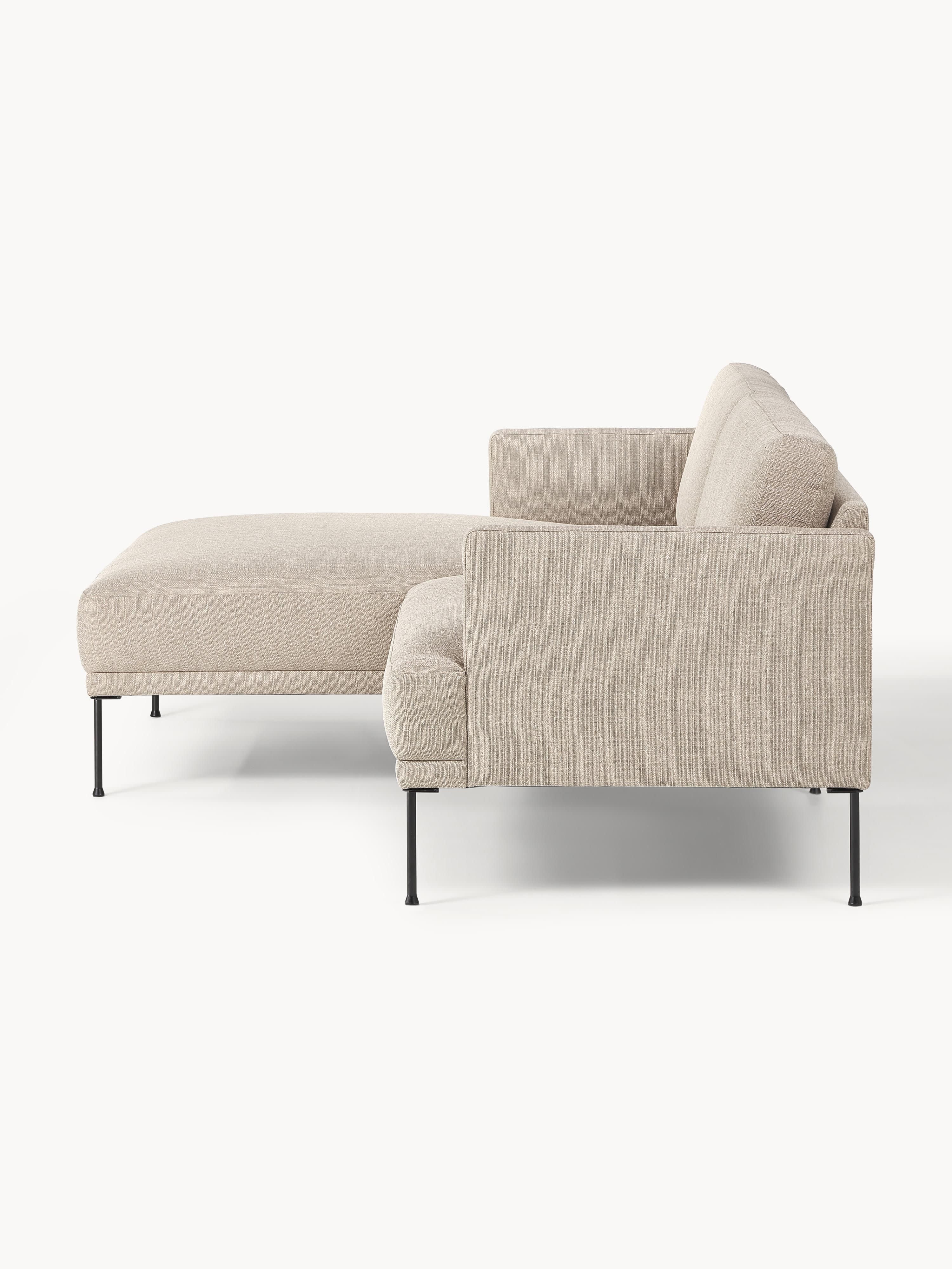 Kleine beige hoekbank Fluente