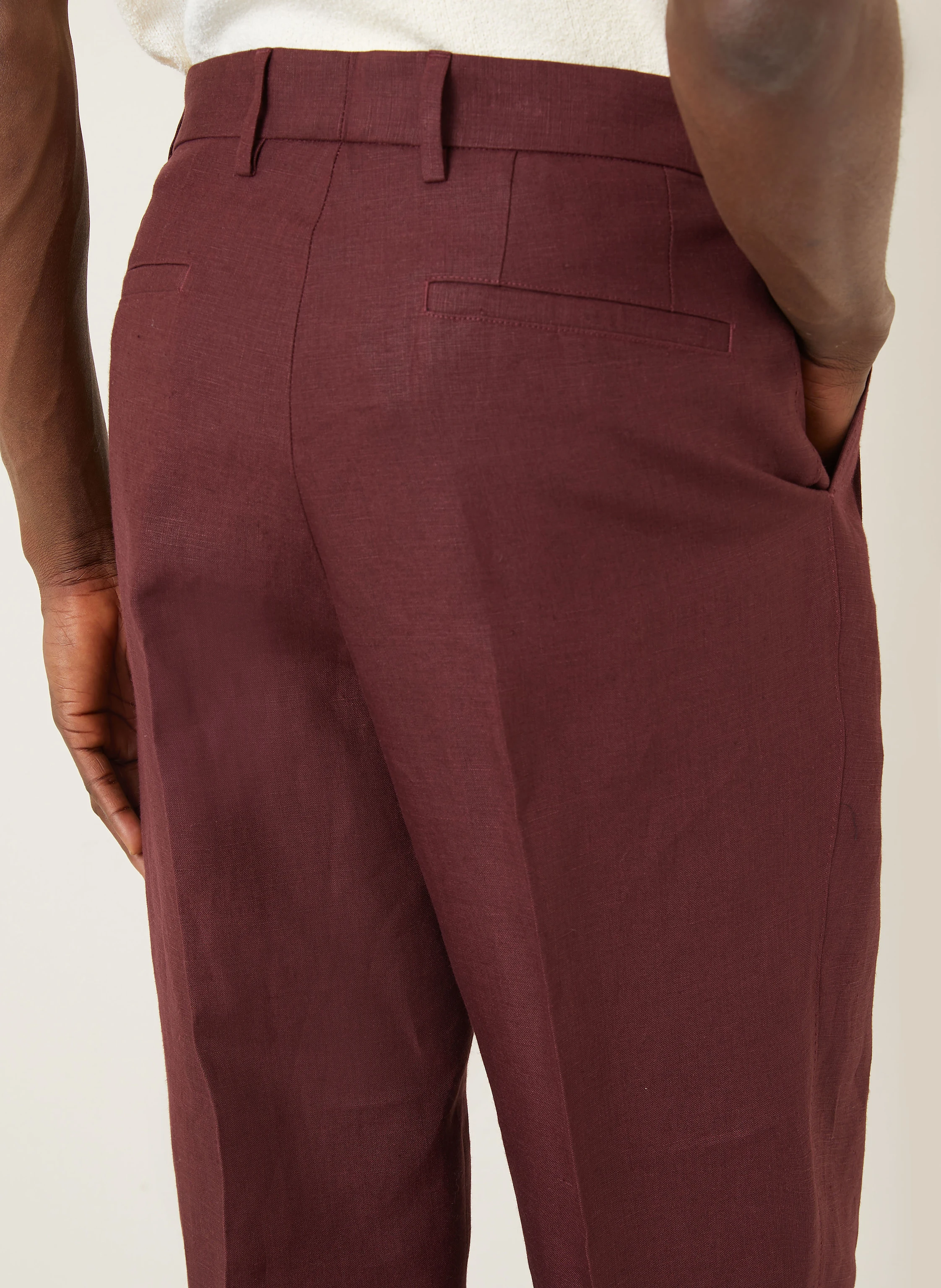 DOLCE & GABBANA Leinenhose Extra Slim Fit