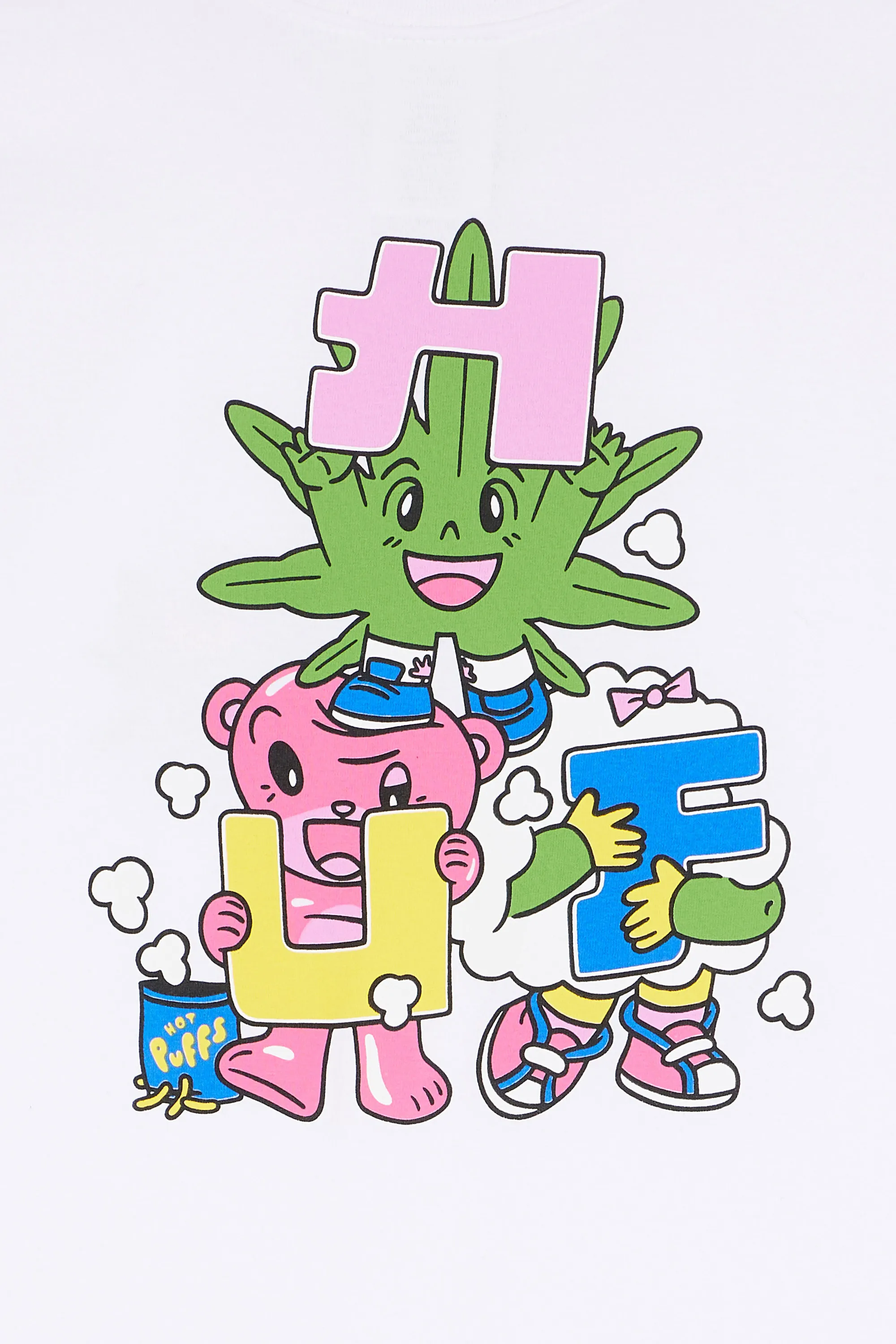 HUF T-shirt  HUF KAWAI Blanc