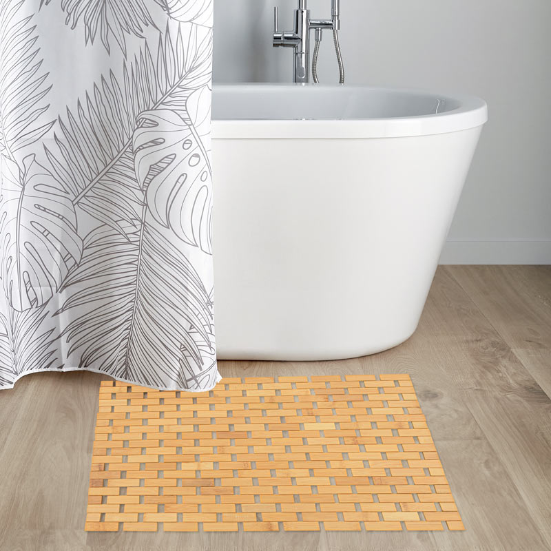Tapis de bain en bambou