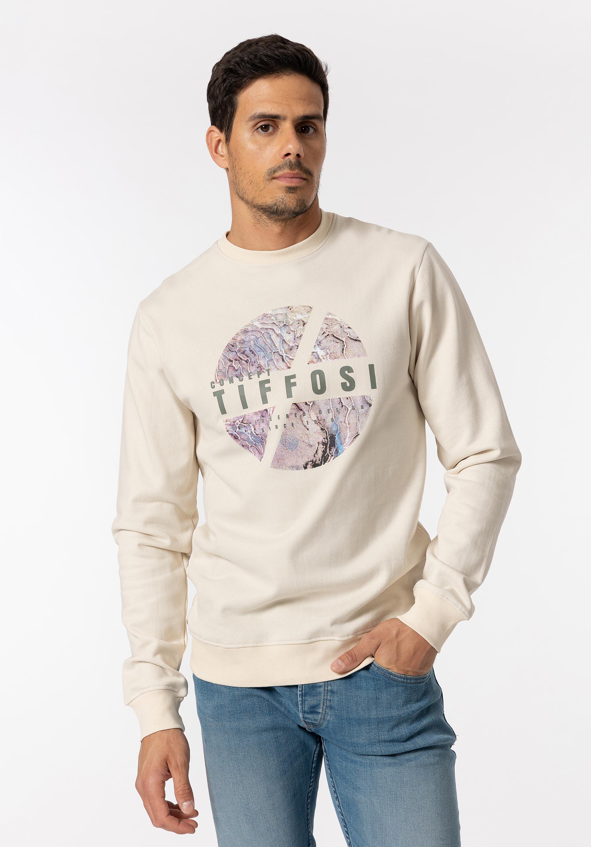 Sweatshirt com Estampado Frontal