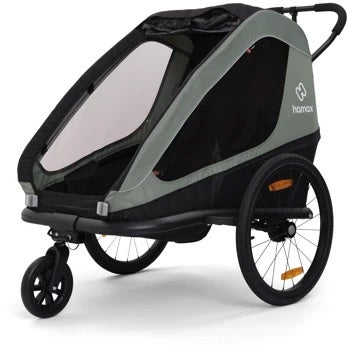 Hamax Traveller Sykkelvogn, Khaki Green/Black