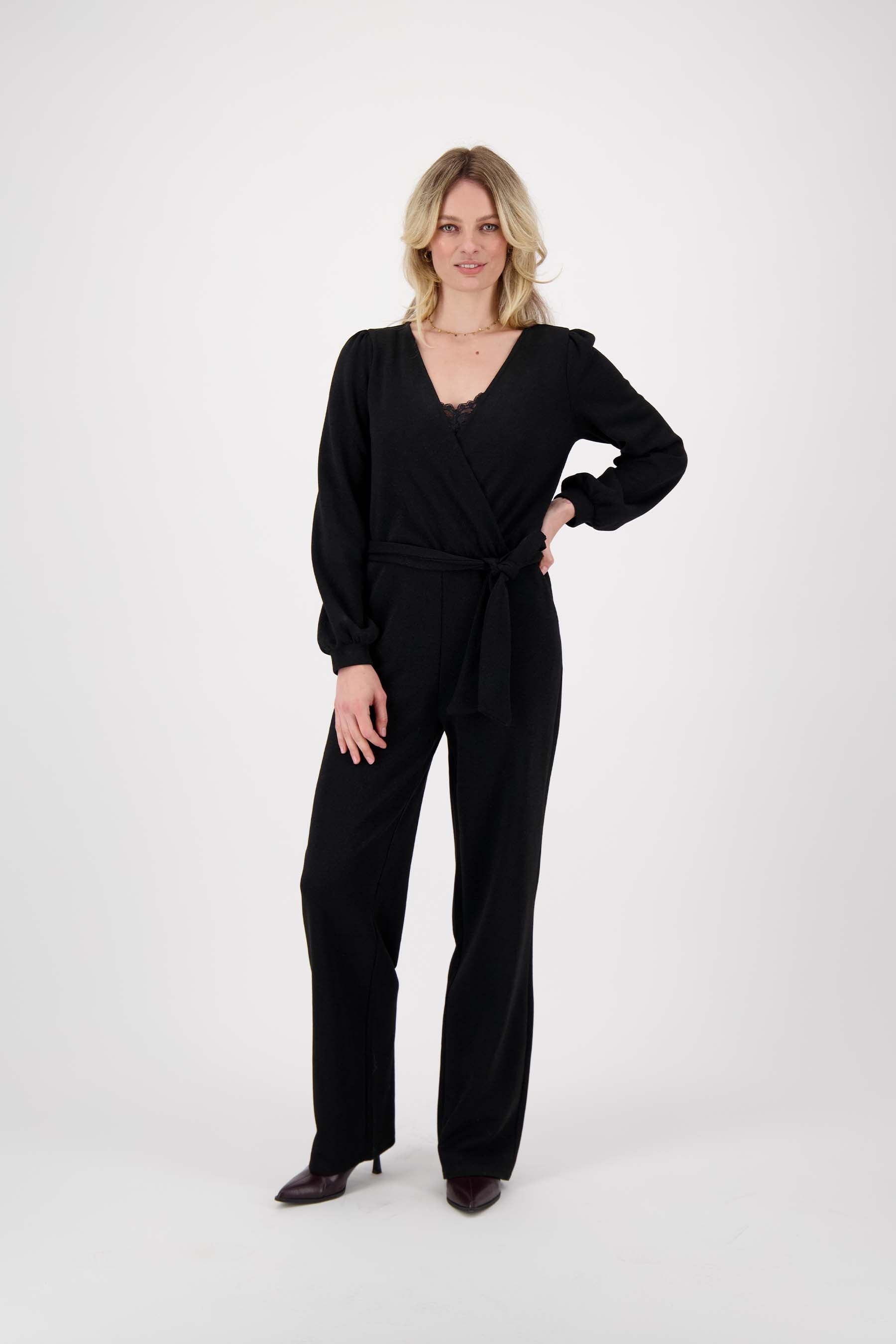 overslag jumpsuit met lurex