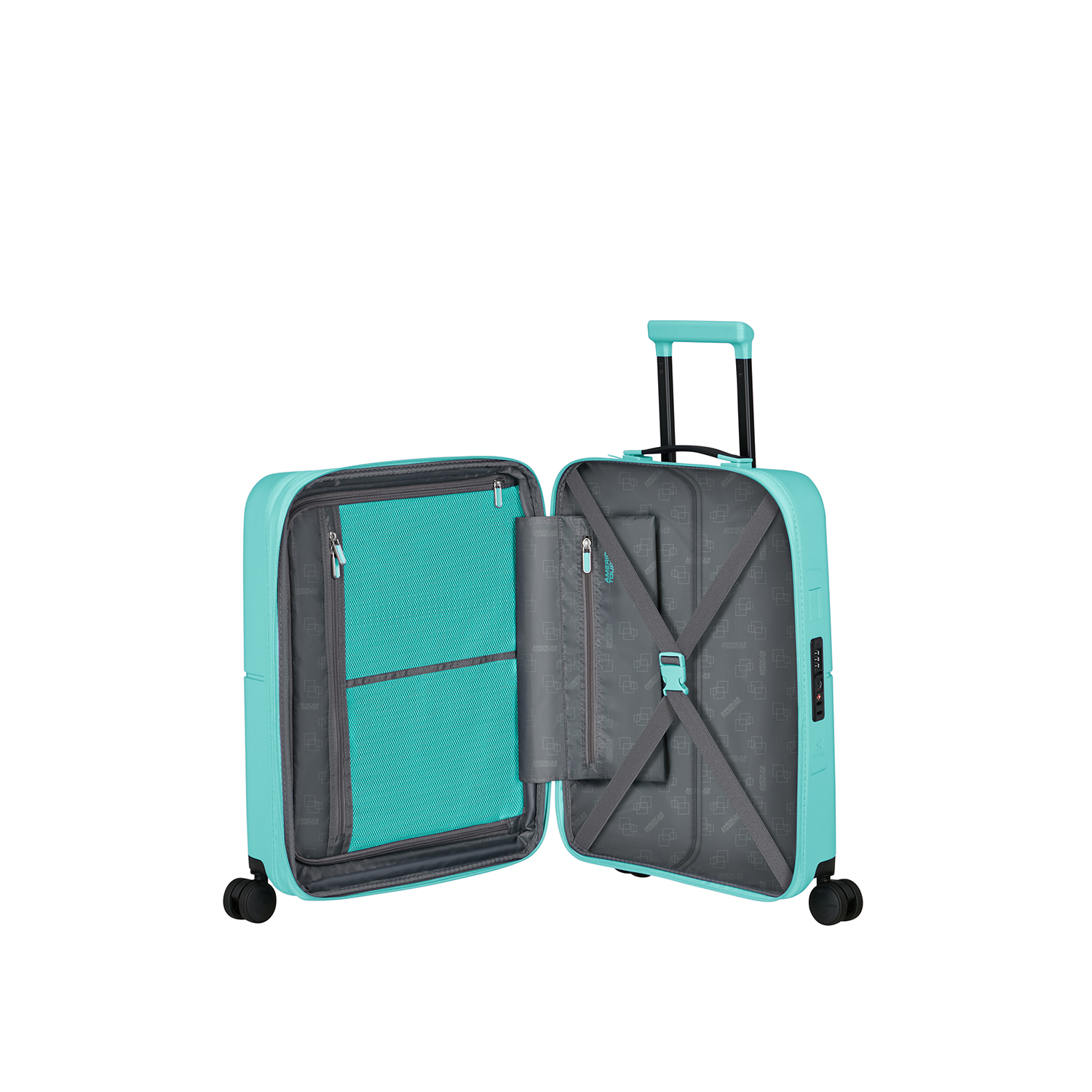 American Tourister Dashpop Spinner 55 Exp aqua sky