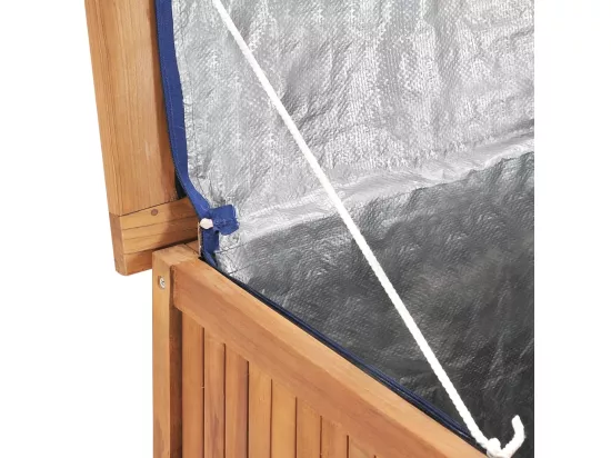 Boîte de rangement de jardin 60x50x58 cm Bois de teck solide