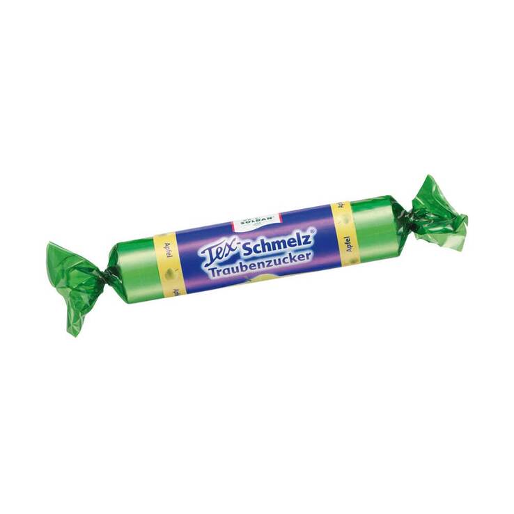 Tex-Schmelz Traubenzucker Apfel, 33 g