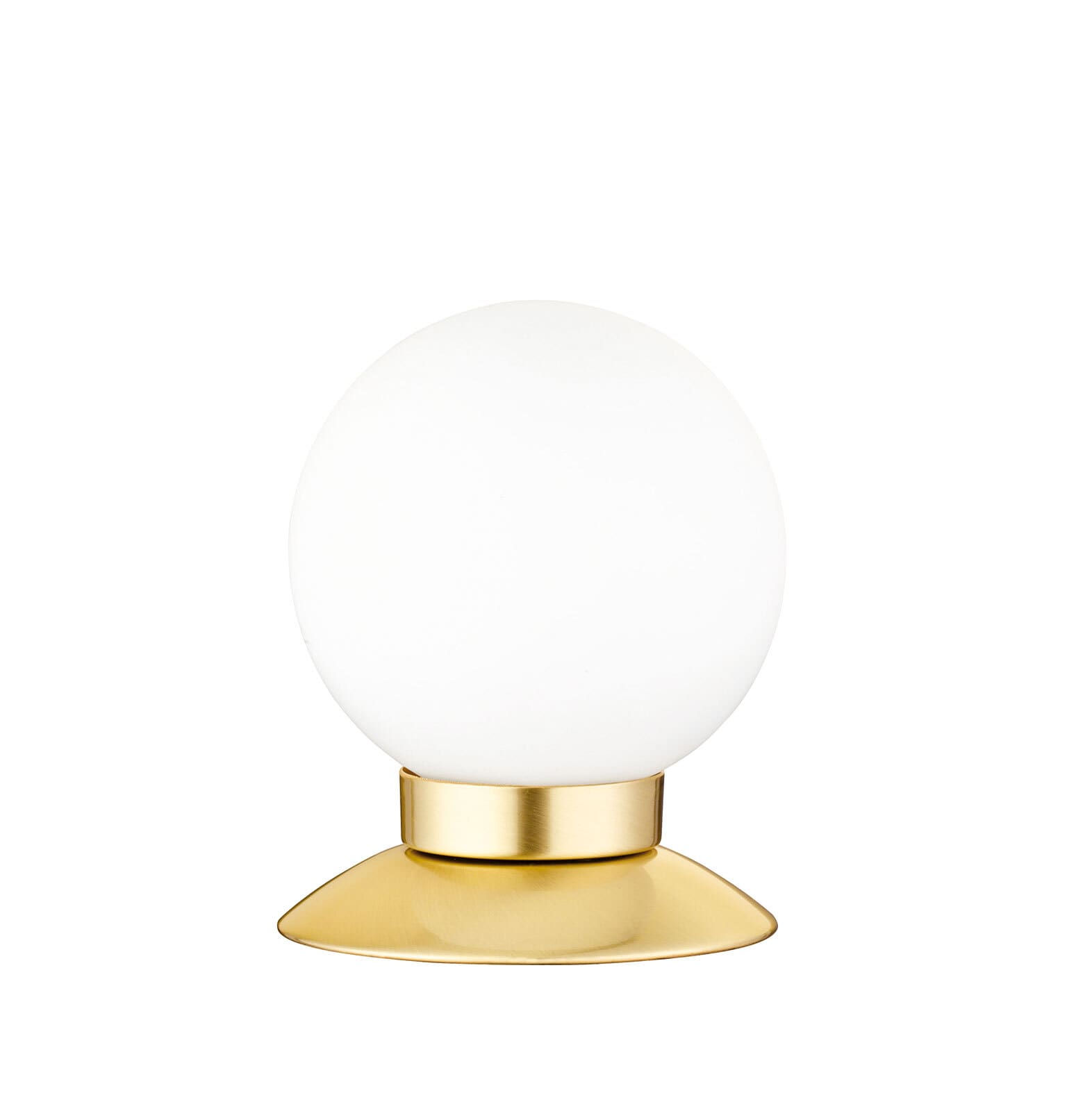 RL LED Tischlampe PRINCESS 10 cm messingfarbig/Glas weiß