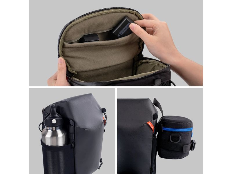 PGYTECH Fotorucksack Top Loader Schwarz Kamerarucksack