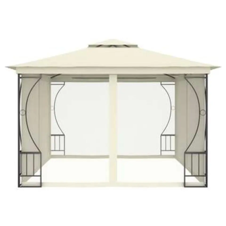 vidaXL - Tuinpaviljoen - Crème - Stof