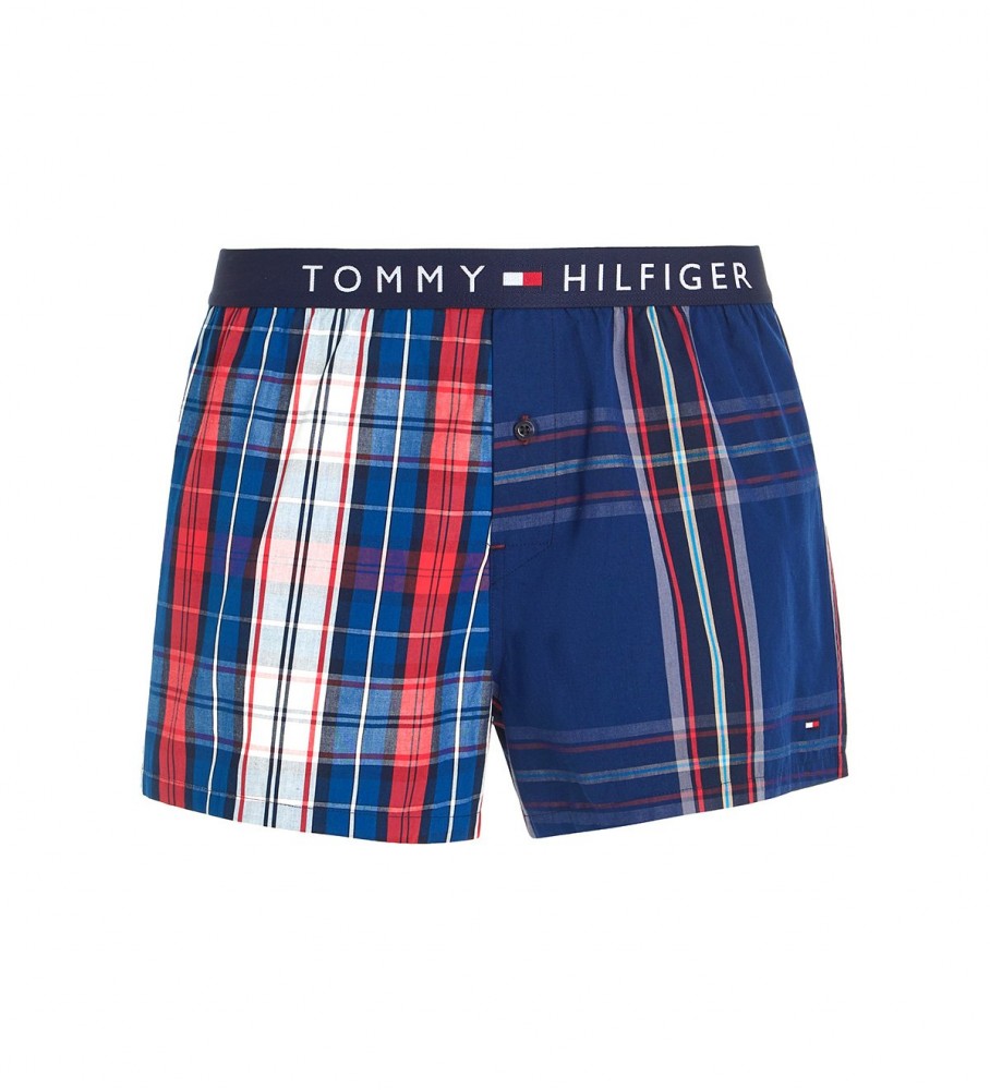 Cuecas boxer Tommy Hilfiger Original com logotipo azul-marinho