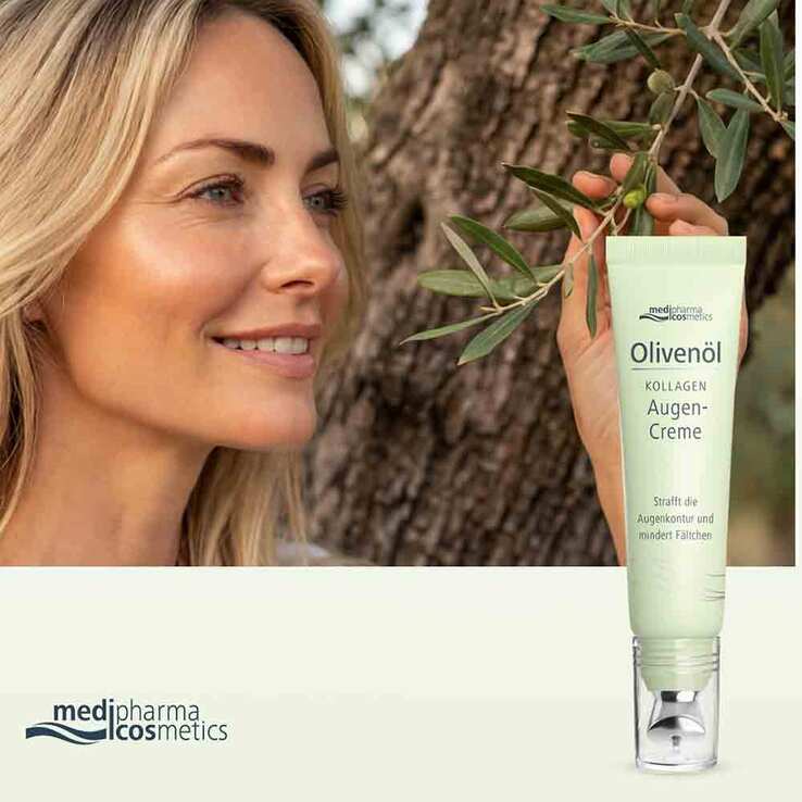 Olivenöl Kollagen Augencreme, 15 ml