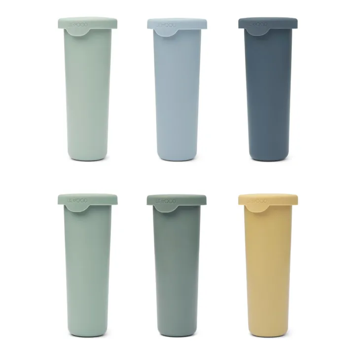 Liewood Moules à glace Gianni en silicone-set de 6 | Bleu
