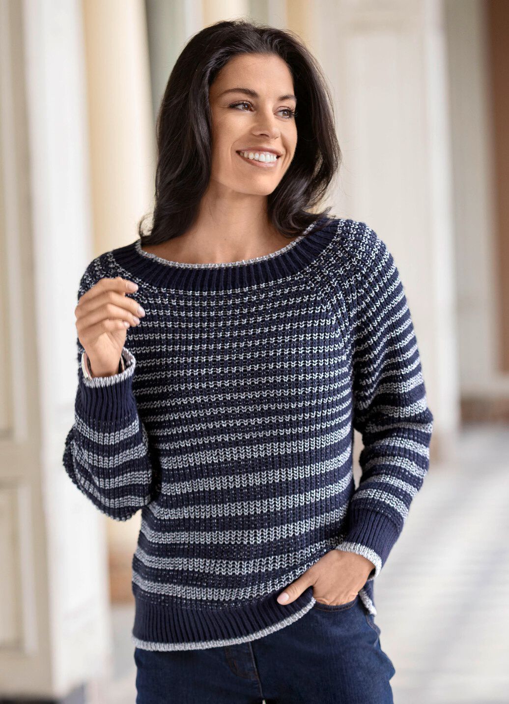 Pullover mit edlem Glitzereffekt