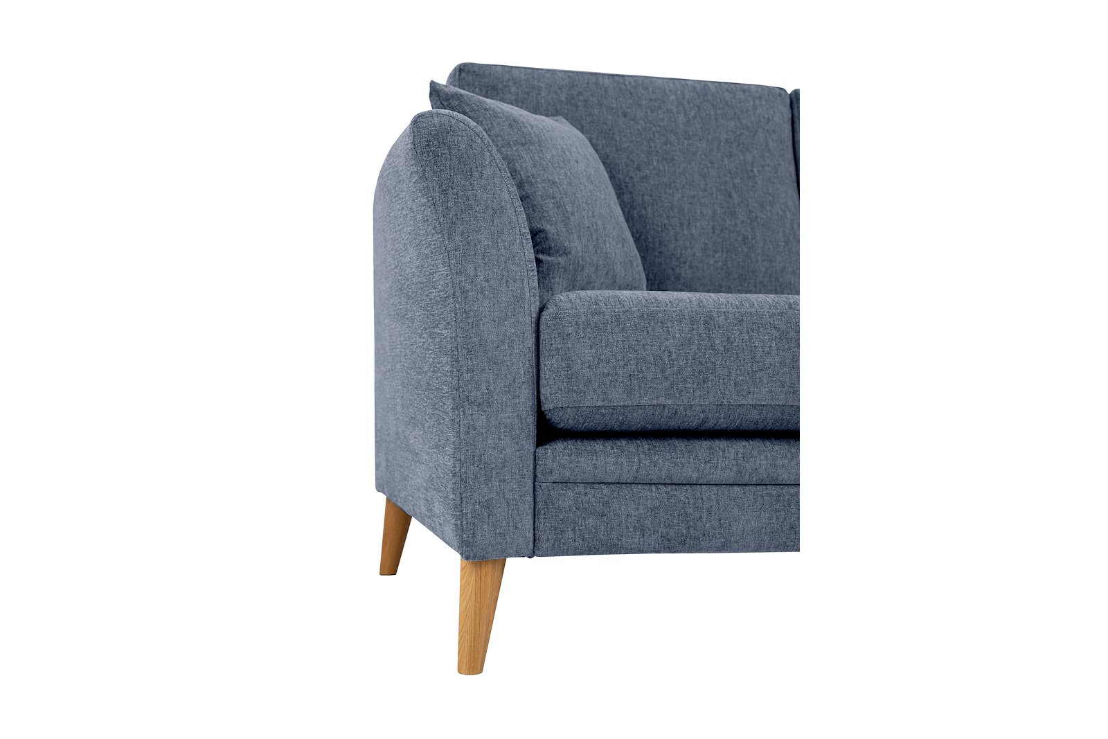 Eden 3-seter sofa Tekstil Thor 16/1 Light Blue med ben i eik natur (15137).