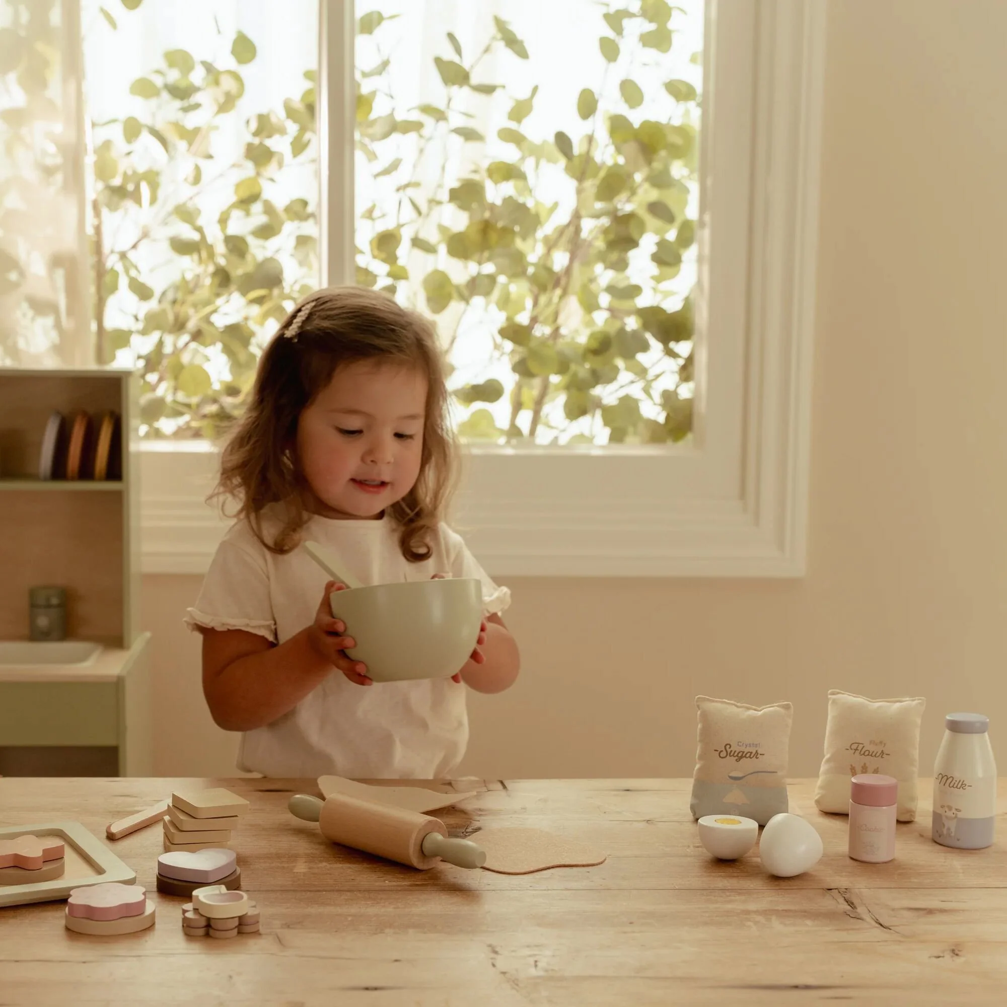 Houten bakset Meerkleurig Essentials kopen? | Little Dutch