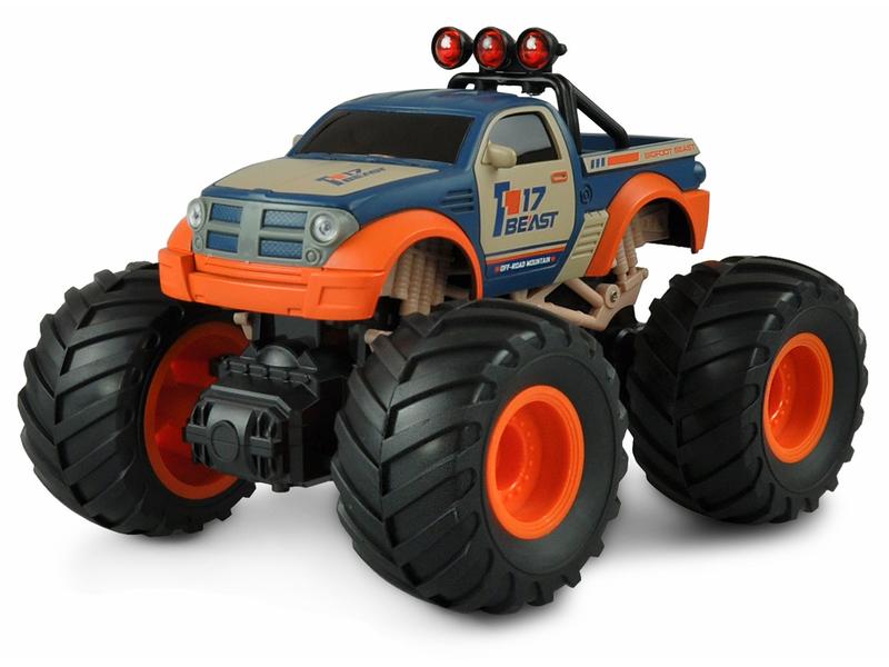 Amewi Monster Truck Big Buster Orange, RTR, 1:18 Ferngesteuerter Monstertruck
