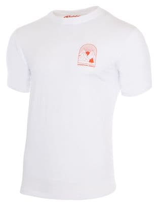 T-shirt Manches Courtes Rubb'r Mountain Addict Blanc