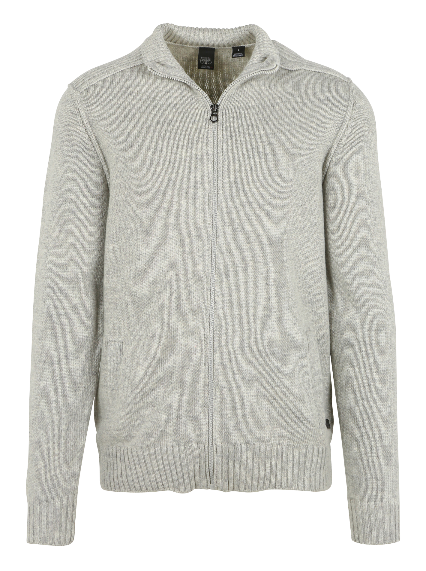 LAYA - Gilet col montant zippé| Gris