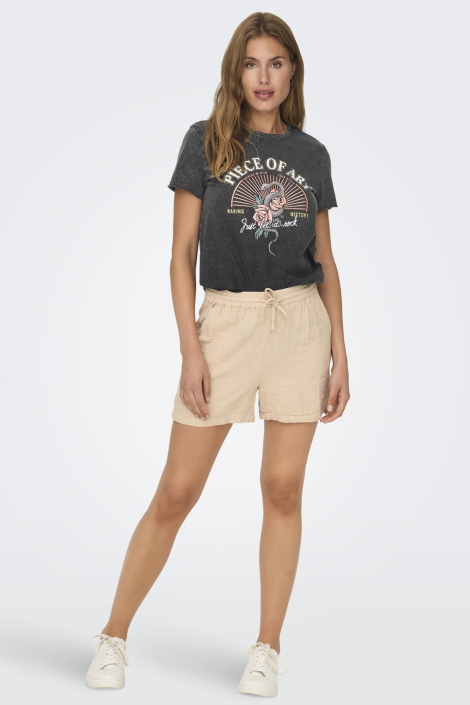Only zwarte dames t-shirt