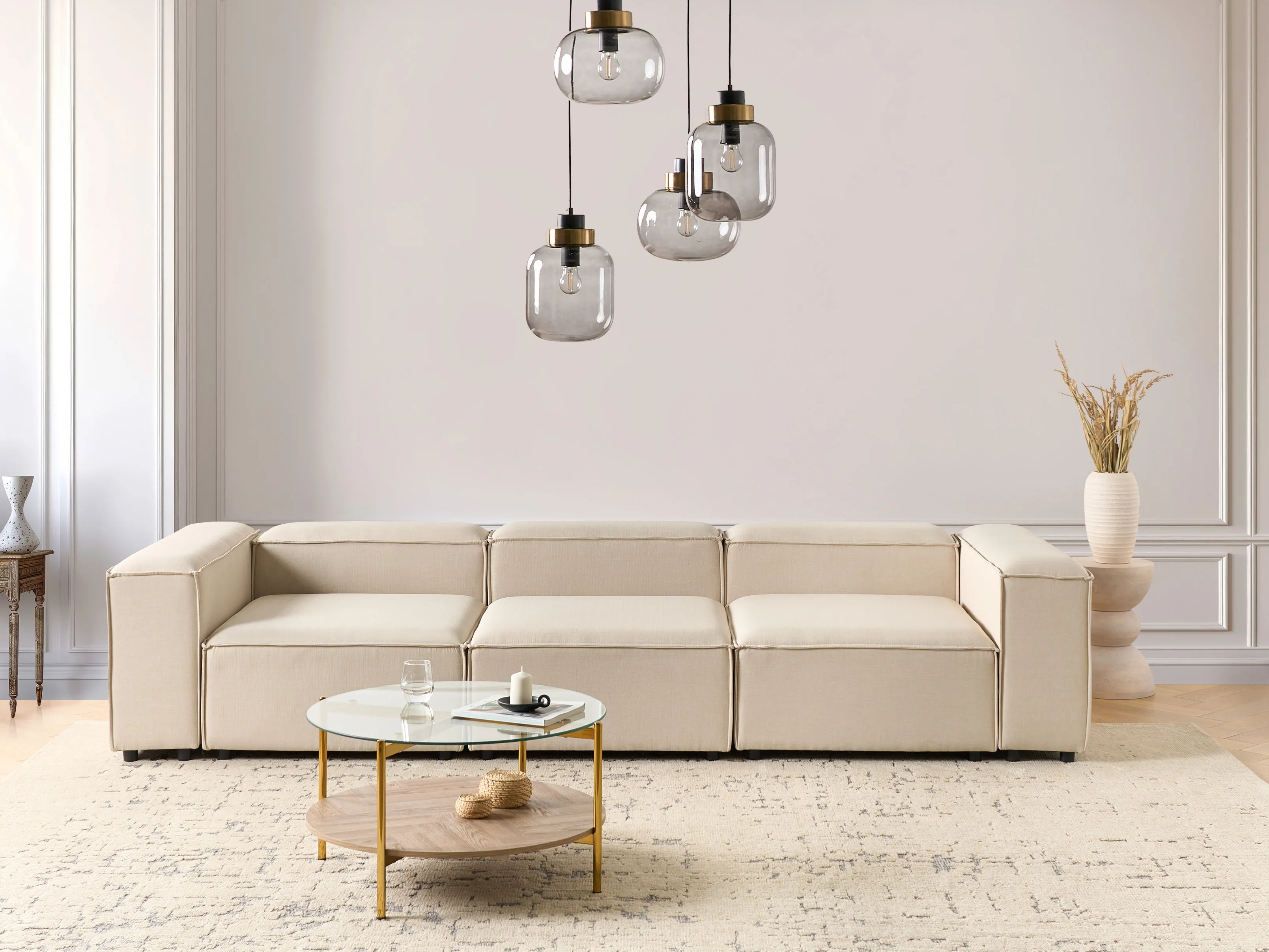 Modulaire bank 3-zits ARDAL Stof Beige