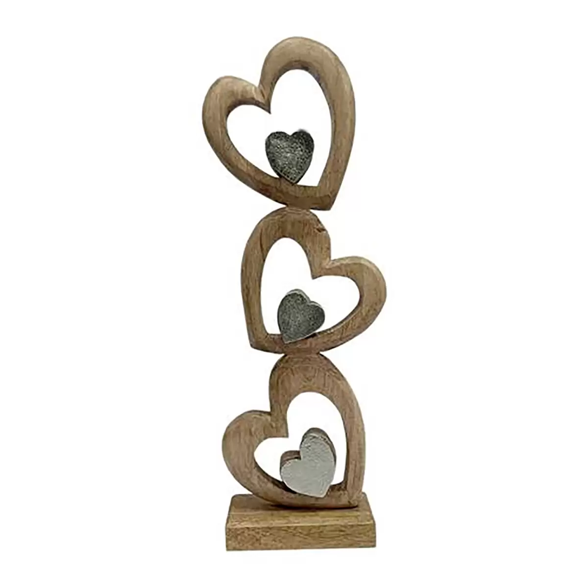 Herz James Wood natur,silber
