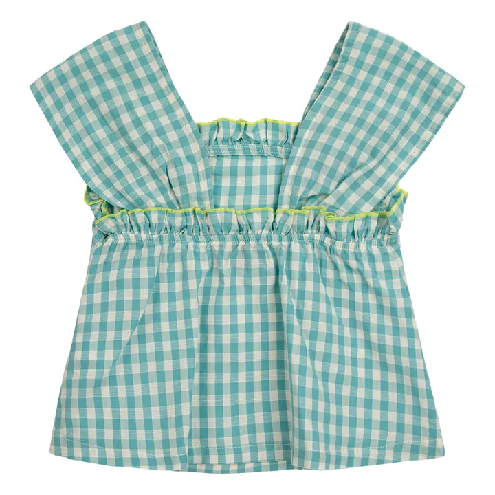 Bobo Choses Top Vichy | Bleu Clair