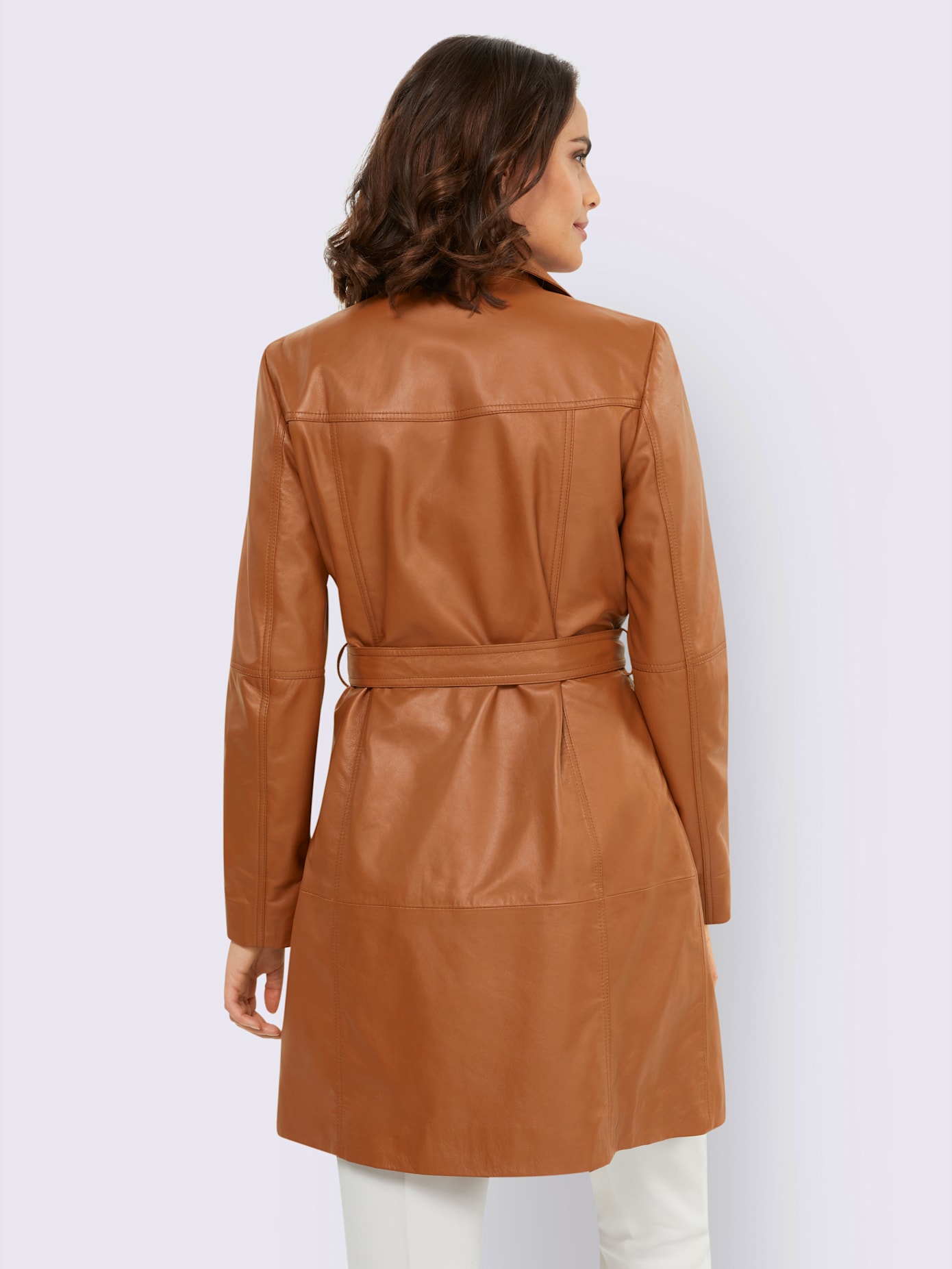 Manteau en cuir cuir agneau nappa très doux