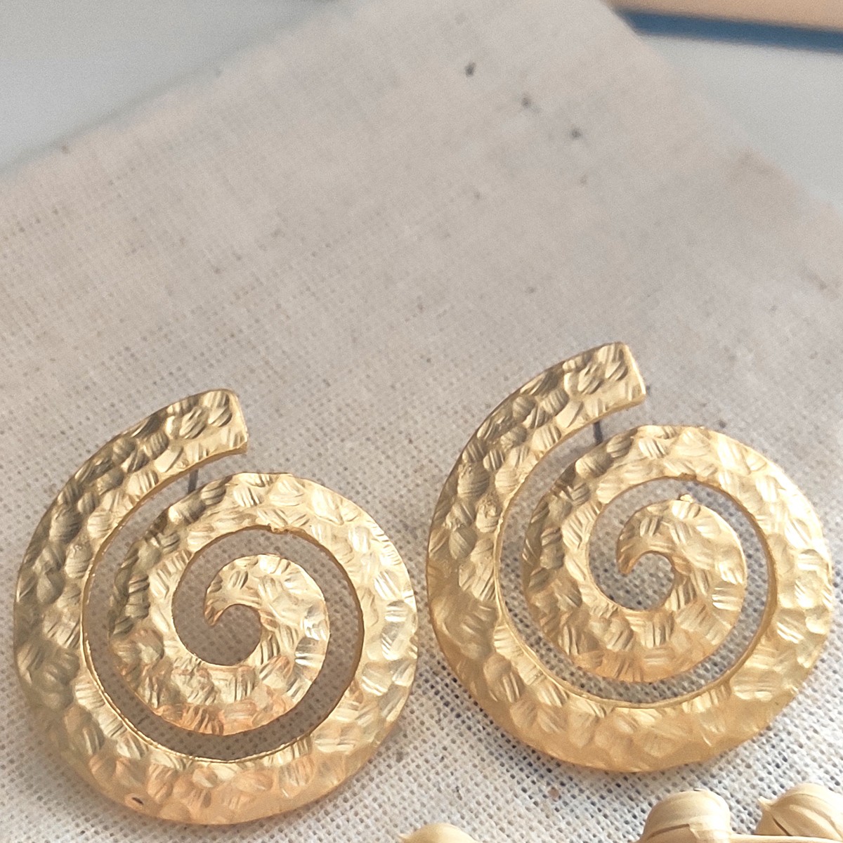 Boucles d'oreilles - Laiton plaqué or
