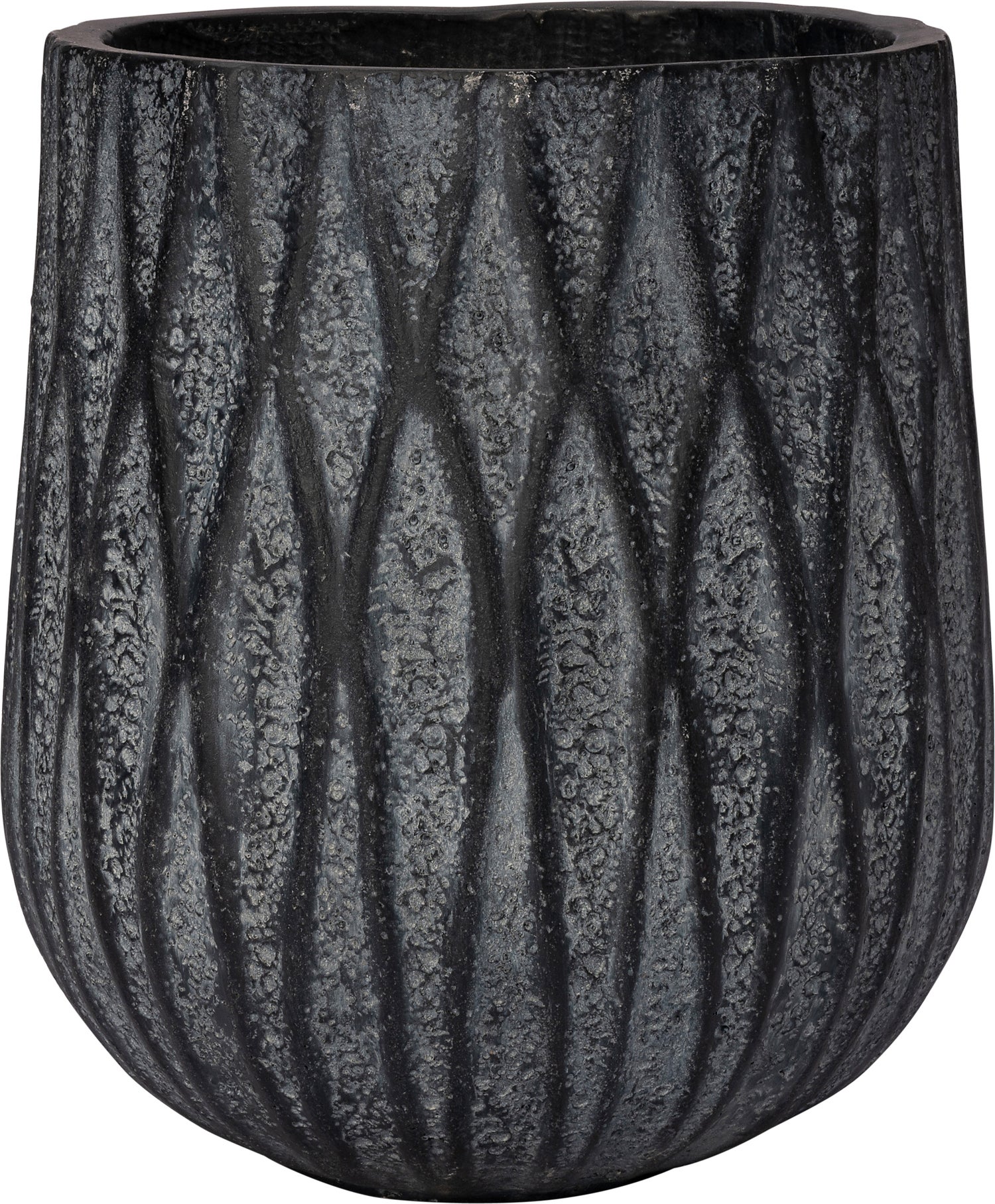 Intratuin bloempot Lotte grijs D 37,5 H 41,5 cm