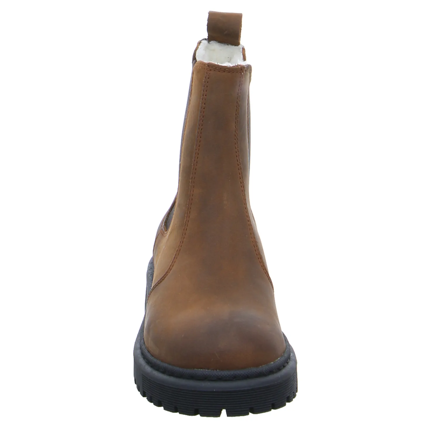 SCHUHENGEL Boot Braun Leder  mit Wollfutter