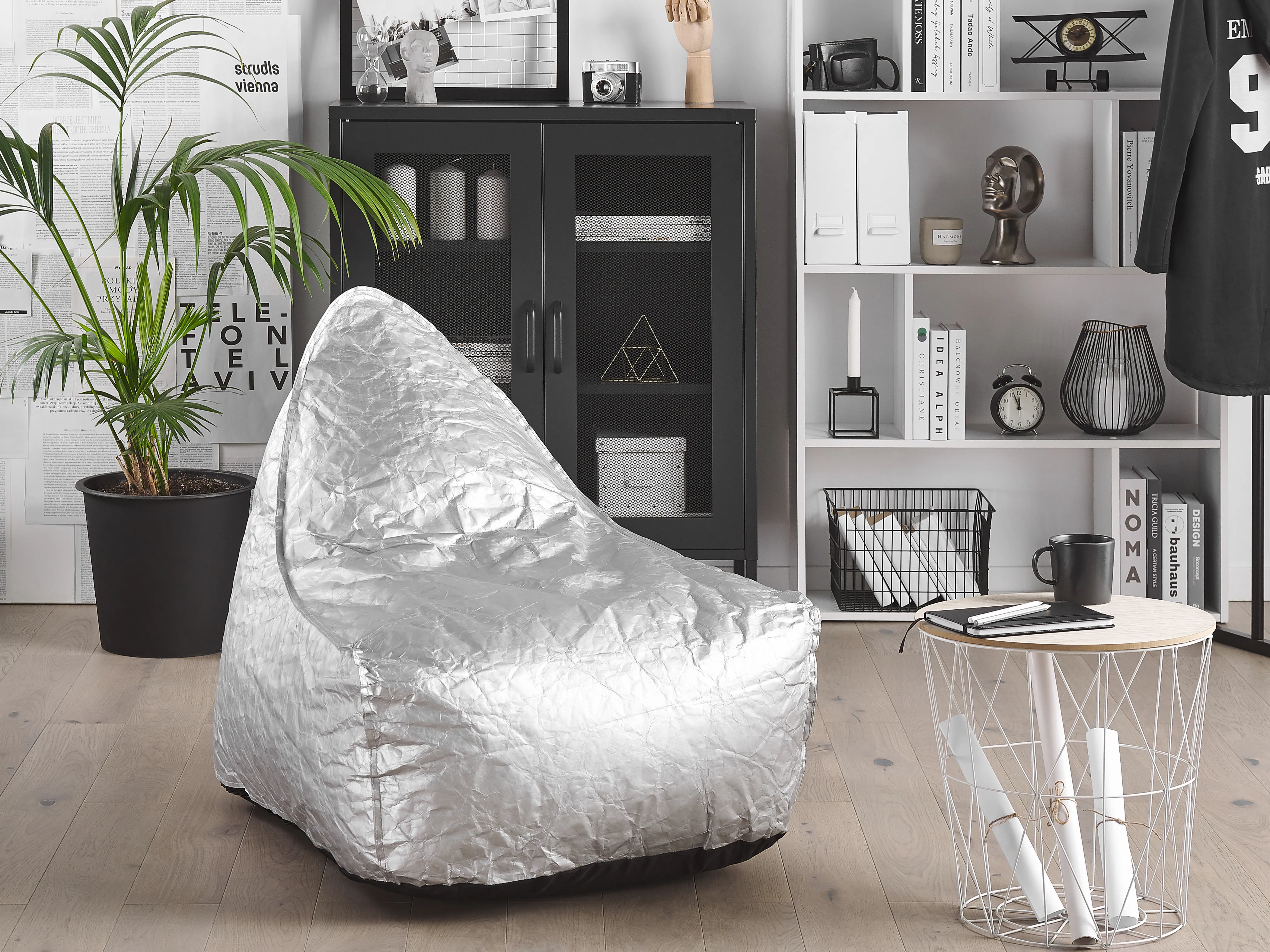 Zitzak 200 L DROP 63 cm 75 cm Zilver