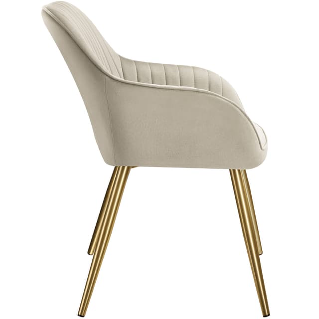 Stol Marilyn, velour, quiltet
