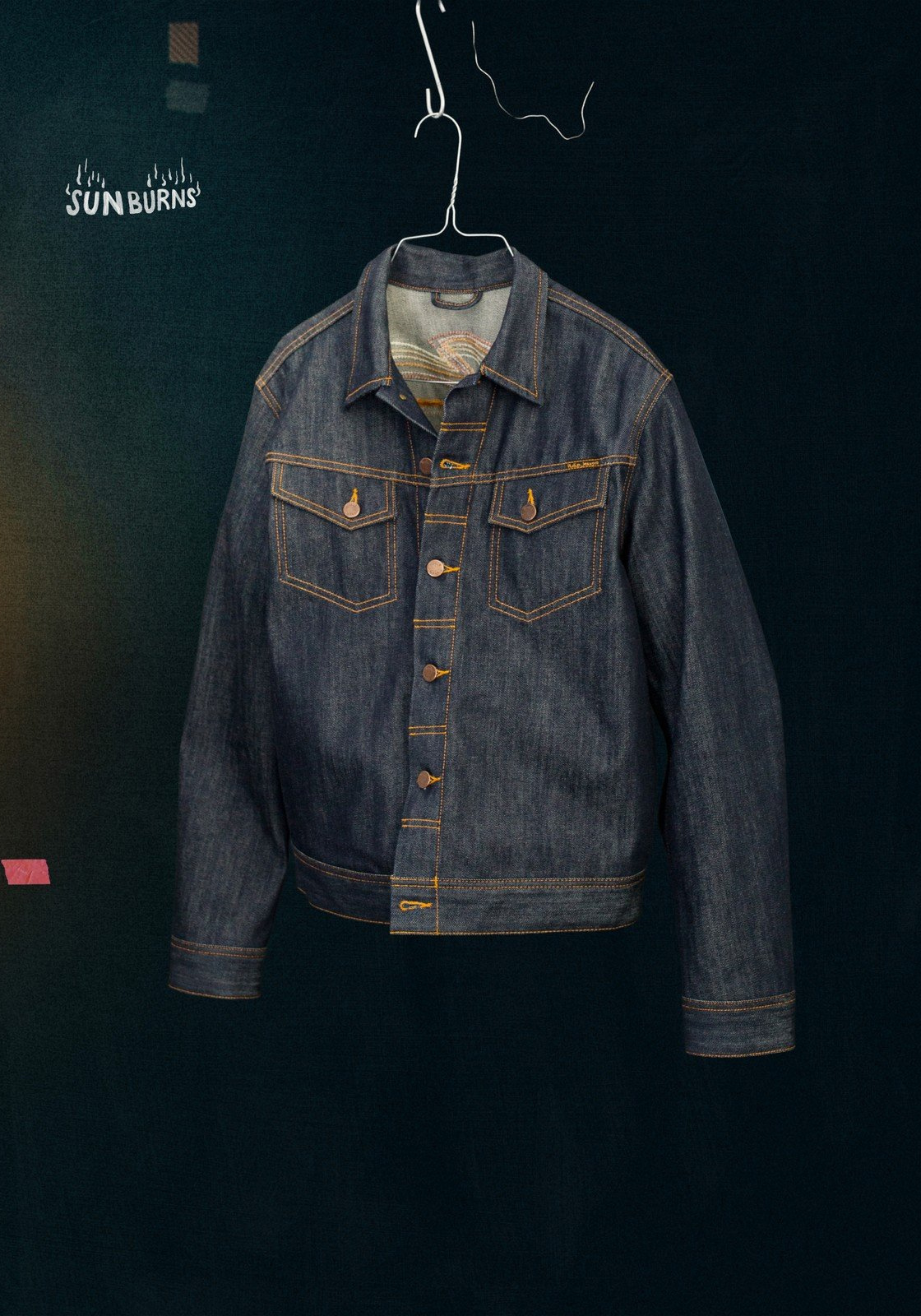 Nudie Jeans Jeansjacke Conny Denim Jacket Sunburns Blue