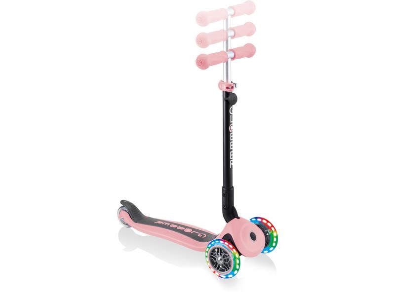 GLOBBER Scooter GO UP Foldable Plus Lights, Pastel Rosa Scooter