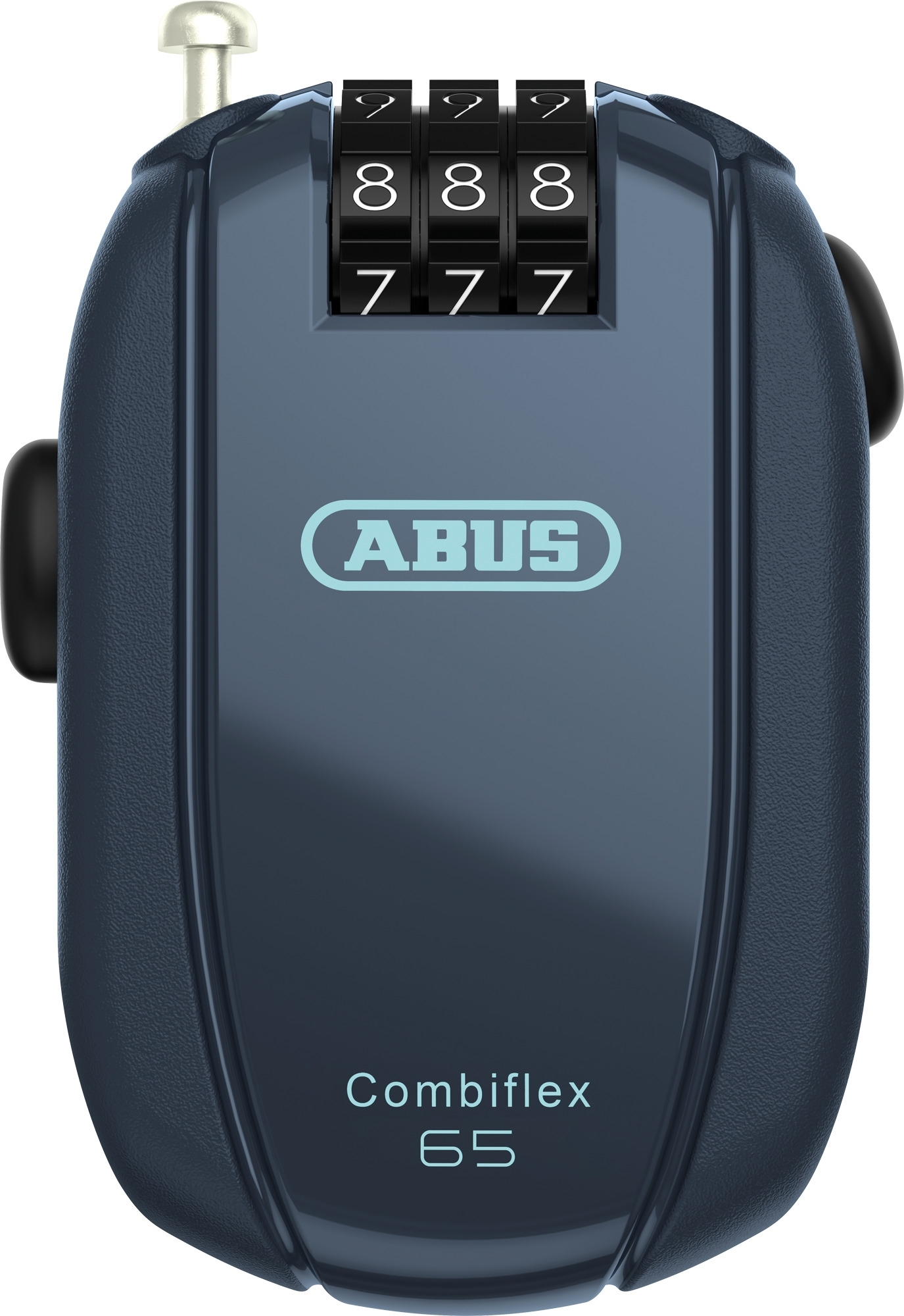 Abus Combiflex Stopover 65 Roll-Back Kabelschloss midnight blue