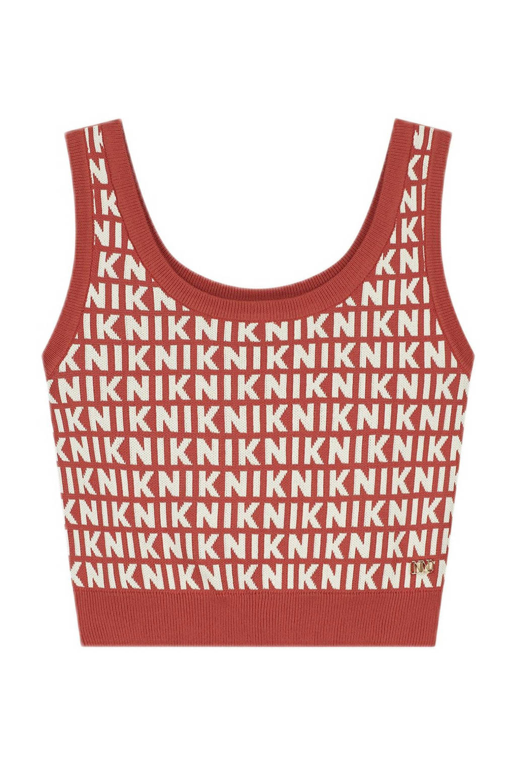 NIK&NIK top Payton met logo rood/ecru