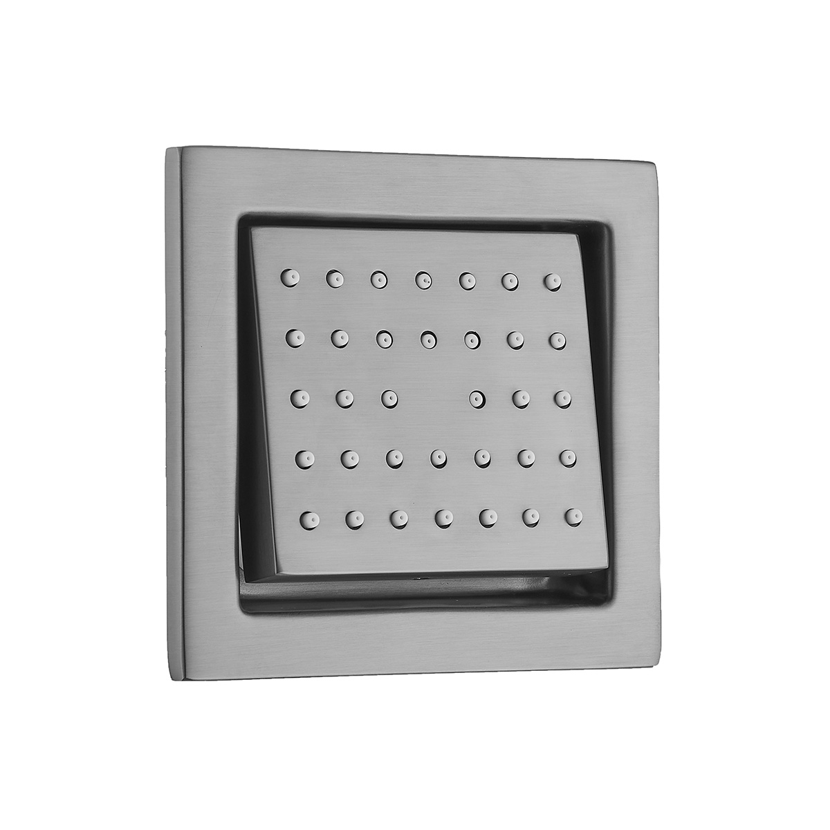 Saniclear Iron inbouw massage jet vierkant verouderd ijzer - gunmetal