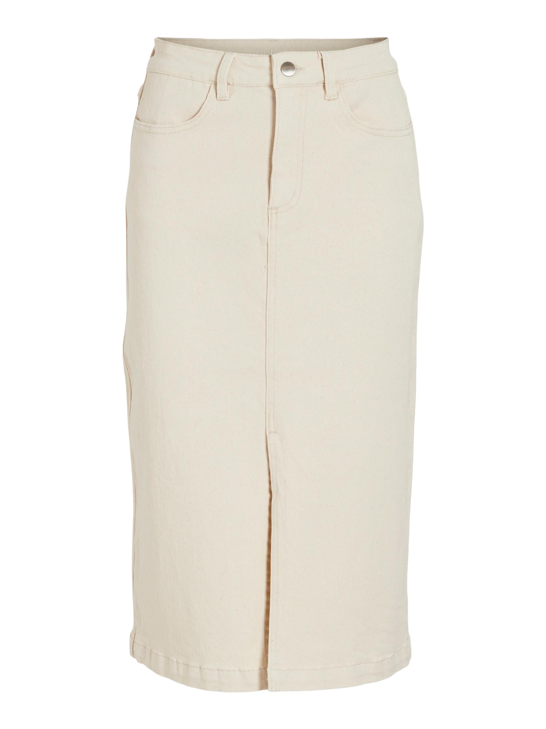Vila  Viglove Midi nederdel - Whisper White