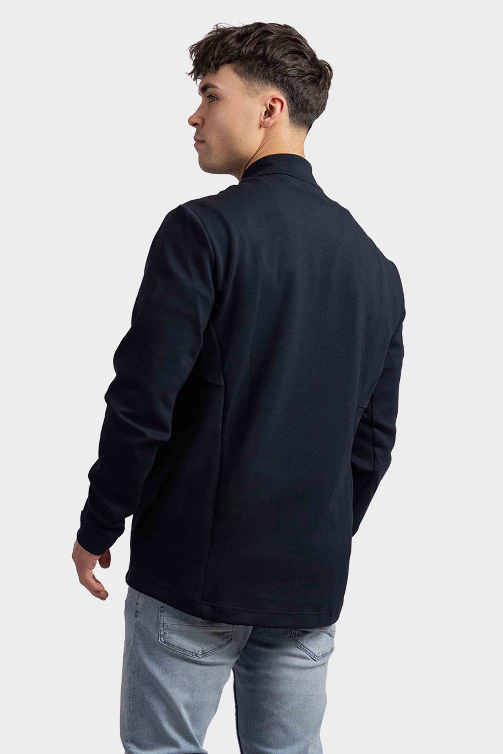 Lyle & Scott 1/4 Zip Baffle Quilted Jas Donkerblauw