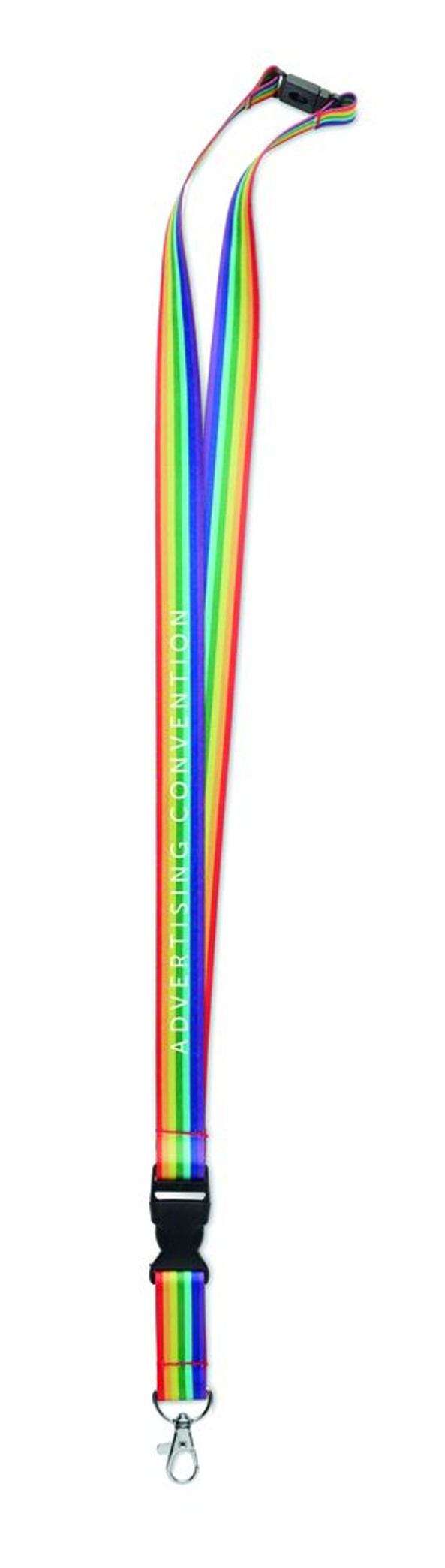 GiftRetail MO6423 - BOWYARD Lanyard en RPET arc-en-ciel