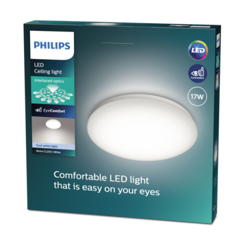 Philips LED plafondlamp Moire 17W 40K