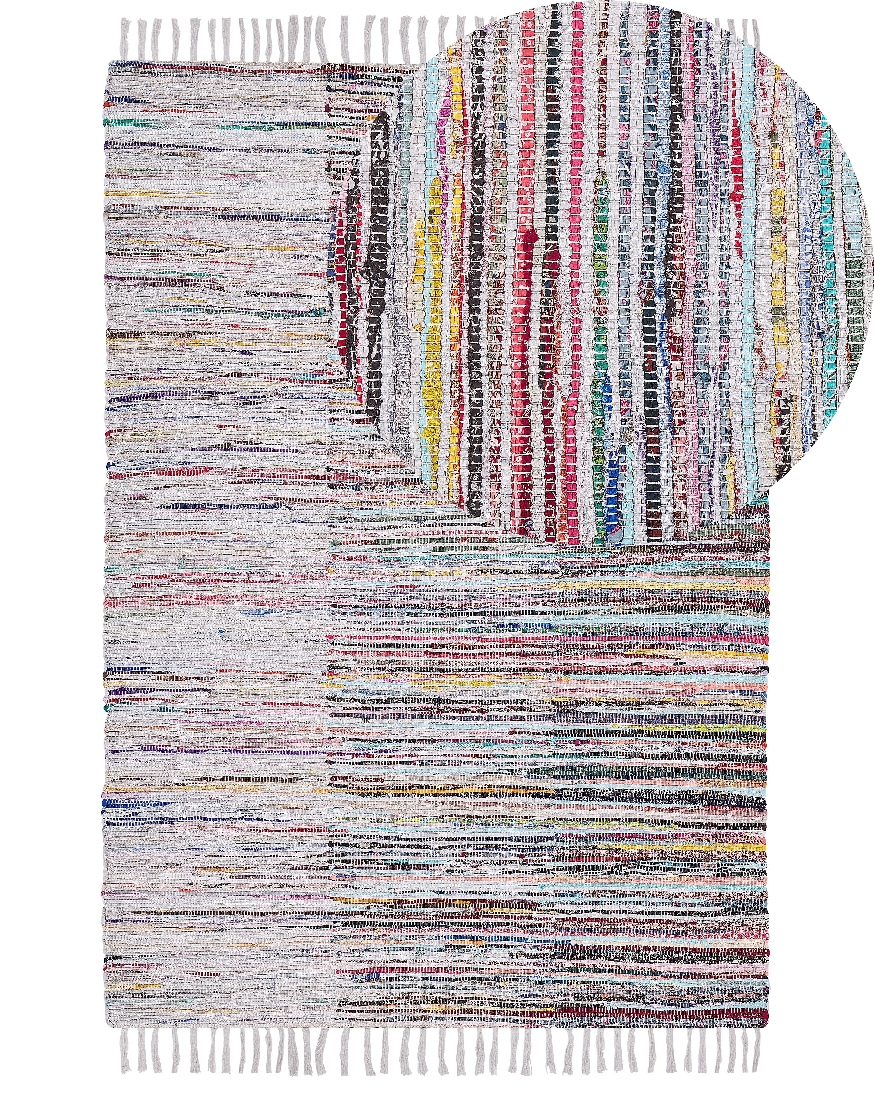 Vloerkleed MERSIN Meerkleurig 160 x 230 cm Katoen