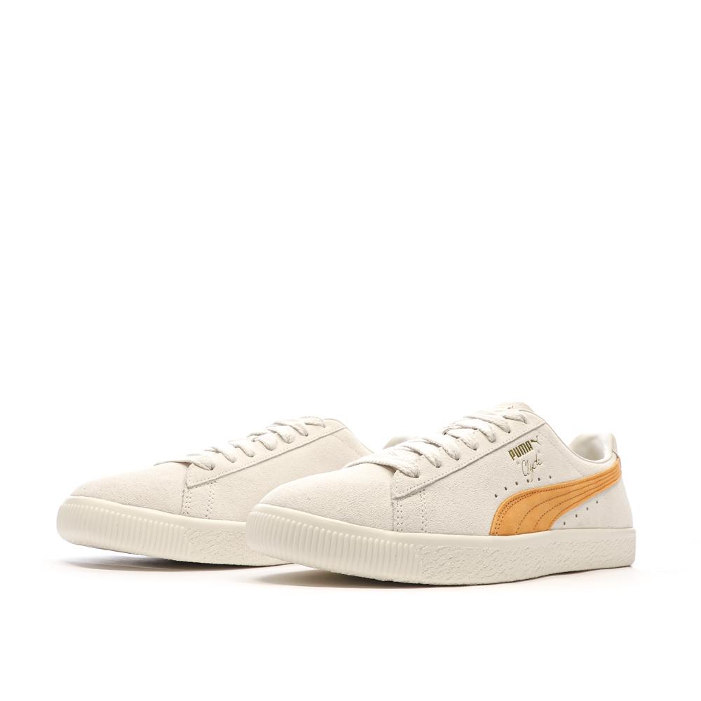 Puma Baskets Ecru/Orange Homme Puma Clyde Og